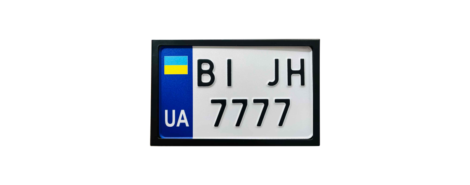 Рамка під номер мото USA чорна